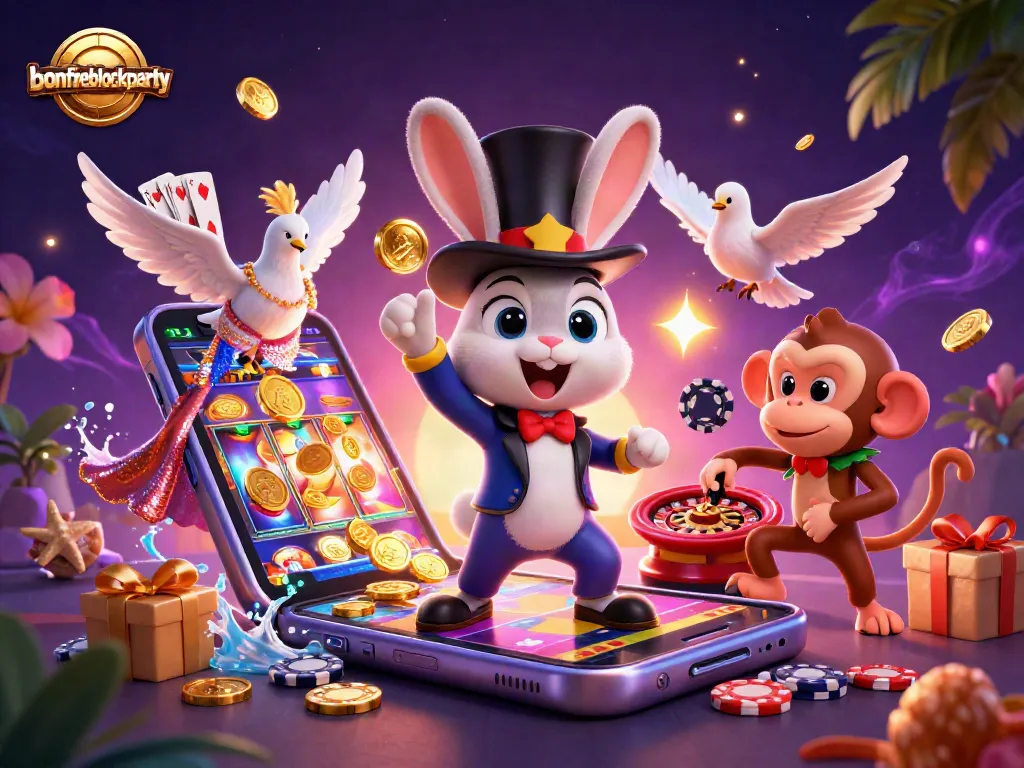 Engage with thrilling slot games at the bonfireblockparty with vibrant characters and dynamic casino elements.